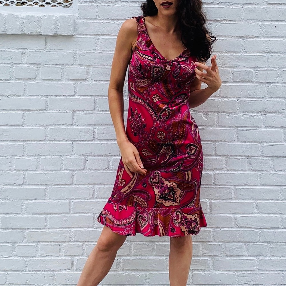 90’s vintage stretch silk dress